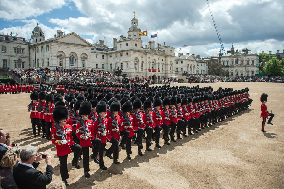 Experience the spectacular Trooping of the Colour