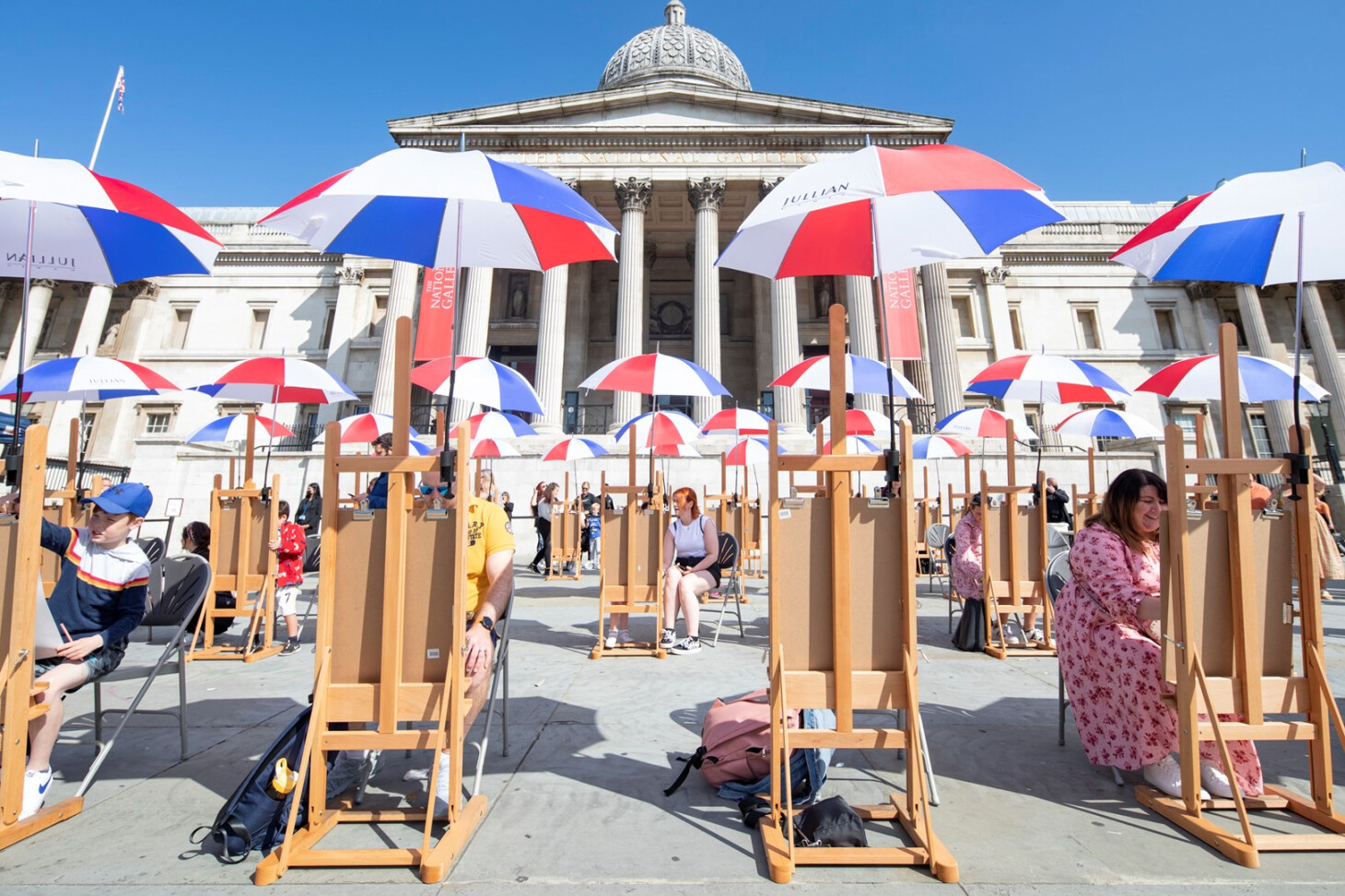 Immerse yourself in a festival of art, outside on Trafalgar Square