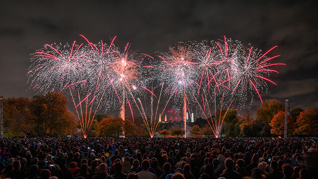 Watch the fireworks on Bonfire Night